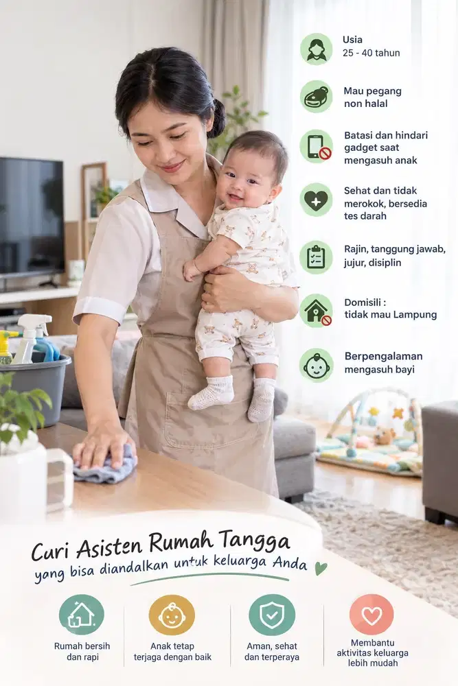 Dicari art bisa momong bayi
