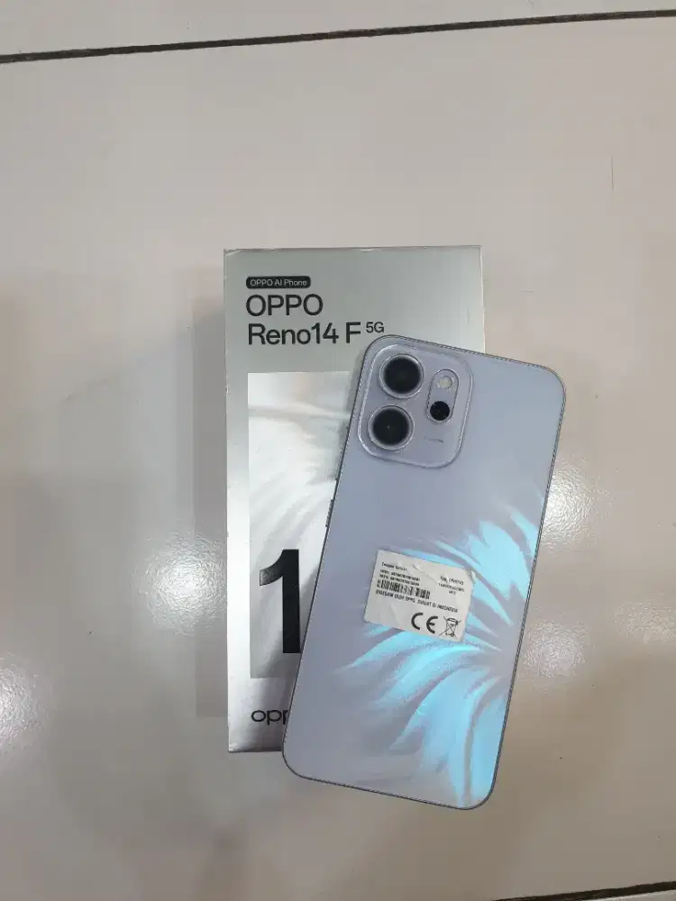 Oppo Reno 14f 5G 8/256 mulus lengkap