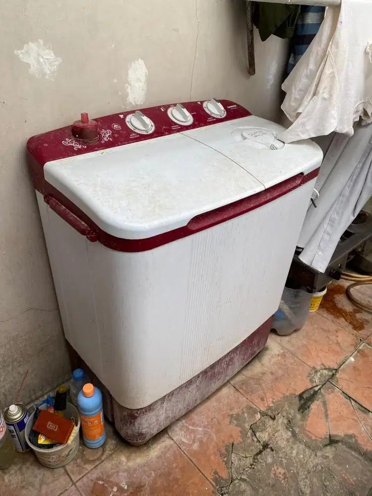 Sanken mesin cuci 2 pintu