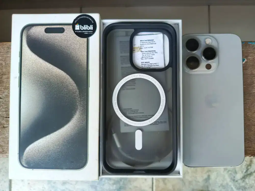 iPhone 15 Pro 256GB Ex-Blibli Natural Titanium