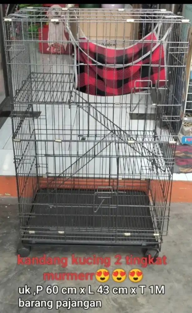 Jual kandang pajangan 2 tingkat untuk kucing