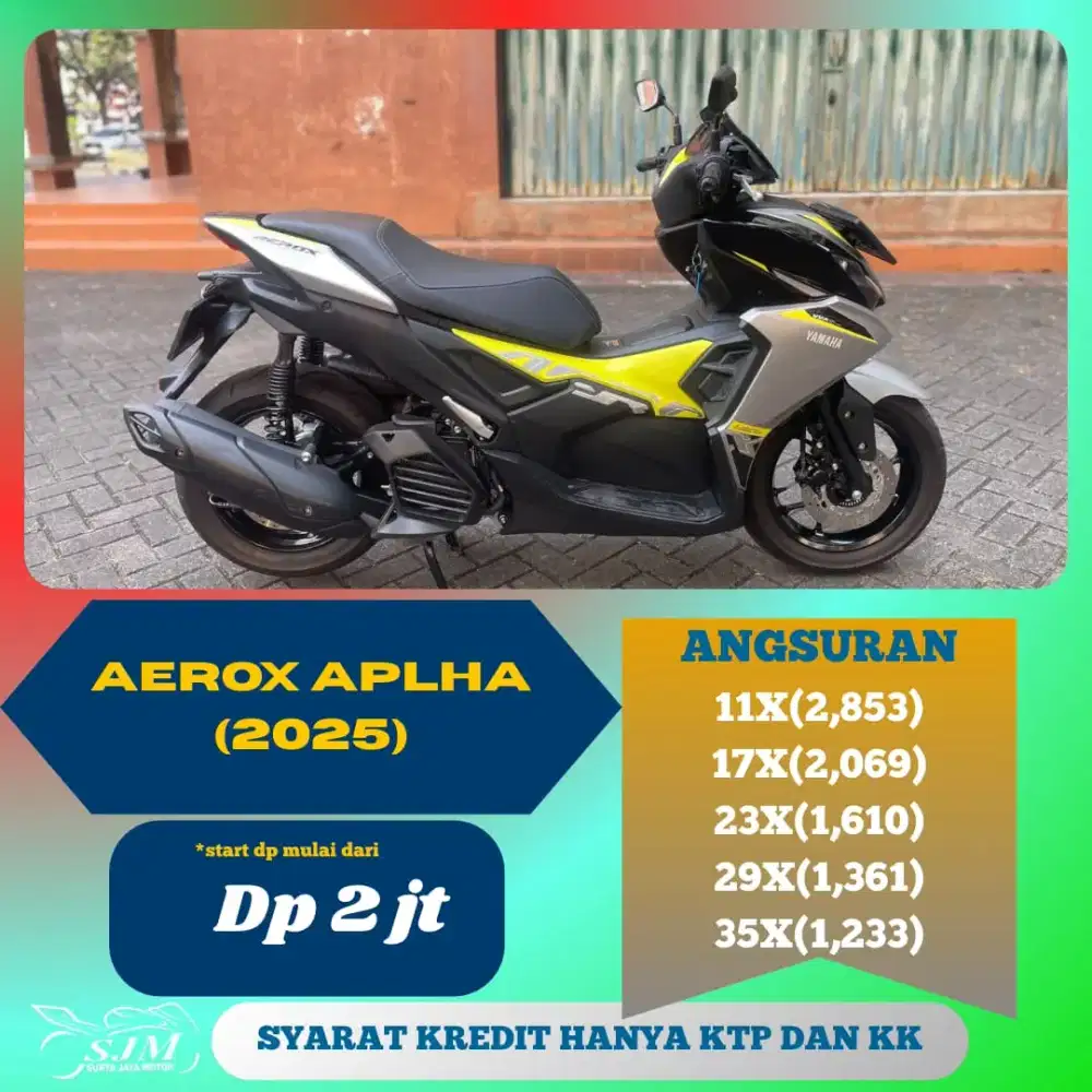 YAMAHA AEROX ALPHA 2025 CASH & KREDIT