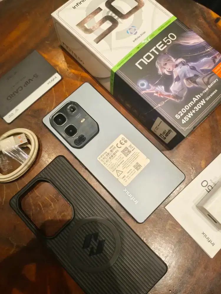 Infinix Note 50 4G 8/256 hitam fullset