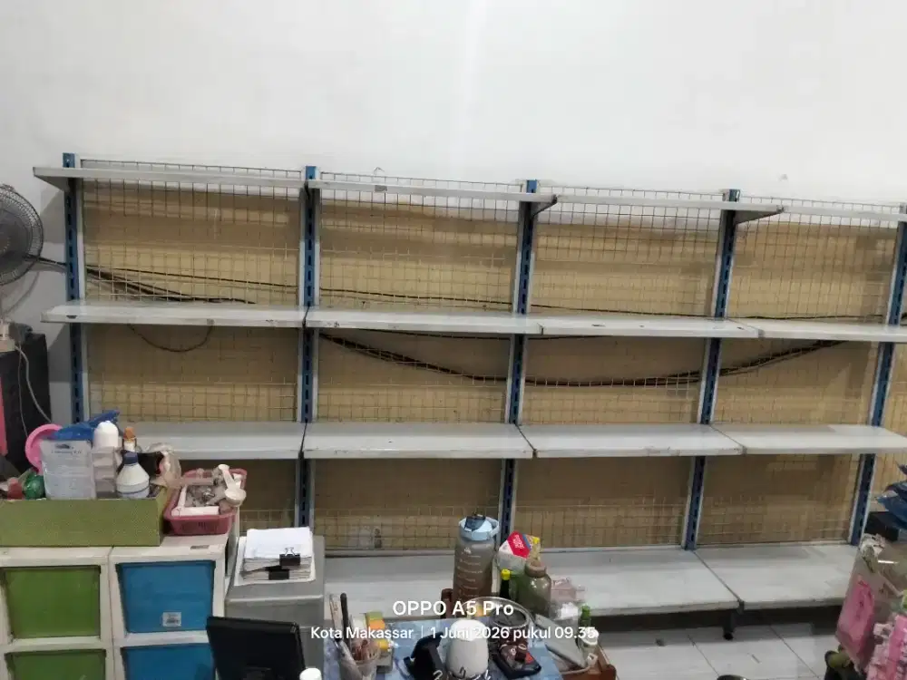 Jual rak besi susun bekas