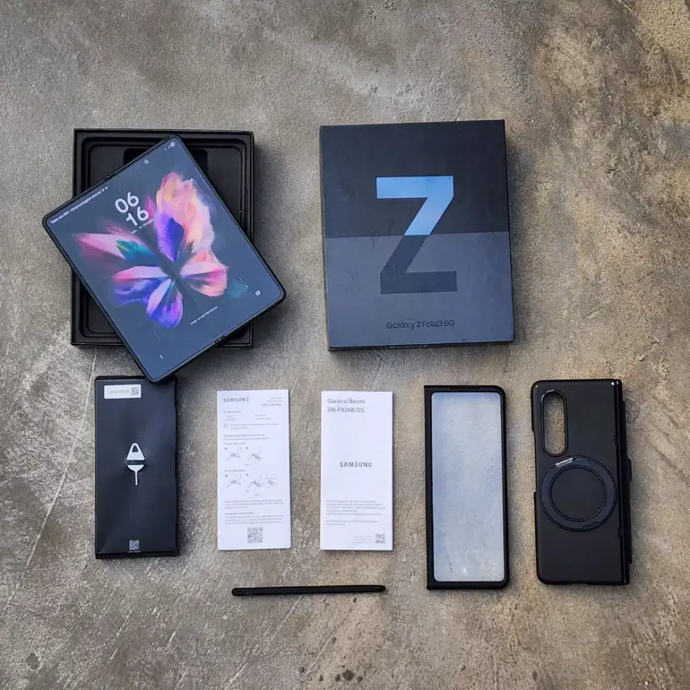 SAMSUNG GALAXY Z FOLD 3 SEIN 12/512 MINUS GARIS LCD DALAM AMAN NORMAL