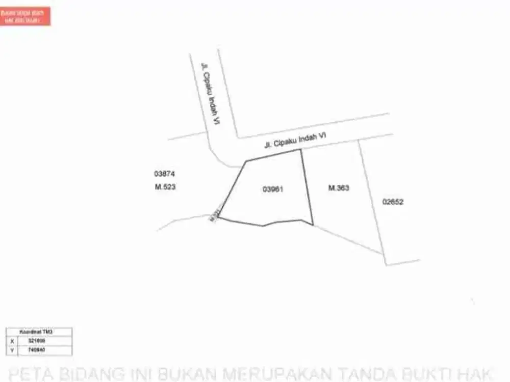 DIJUAL TANAH MURAH DI CIPAKU INDAH SETIABUDI