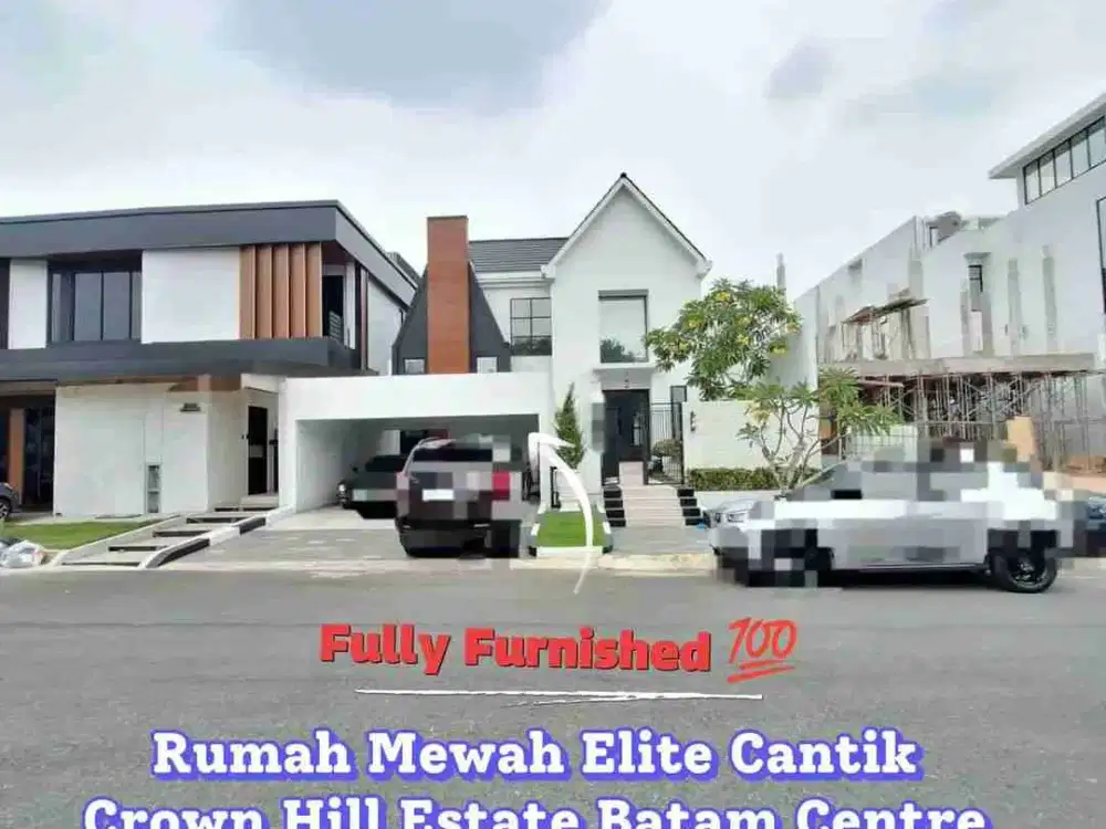 Dijual Rumah Elite Cantik dan Mewah Crown Hill Estate Batam Centre Fully Furnished