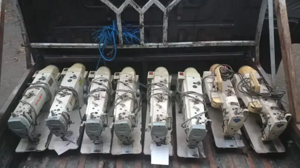 Dijual mesin jahit bekas garmen. Mau beli borongan/sedikit juga boleh.
