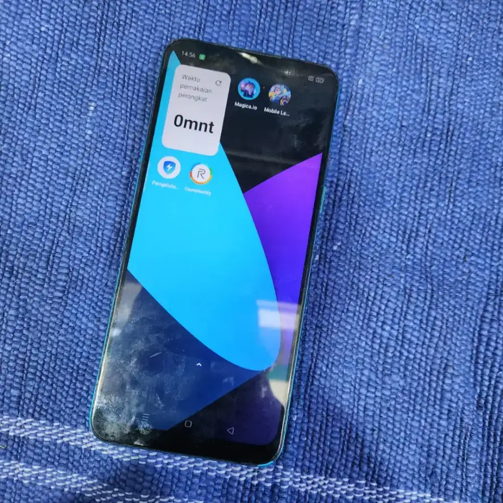 realme 5i 4/64 gantian lcd siap pakai normal fungsional lancar