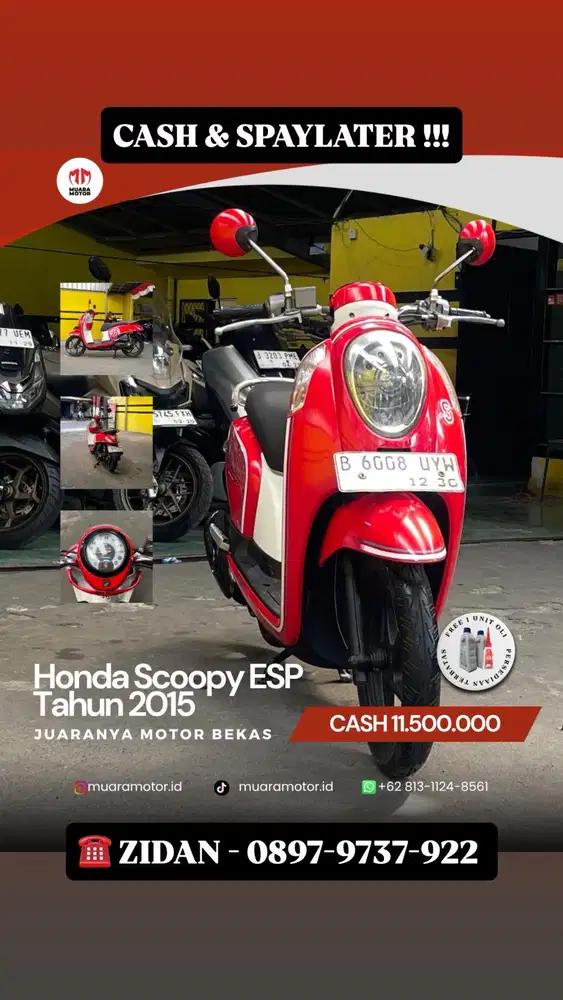 HONDA SCOOPY ESP 2015 !!!