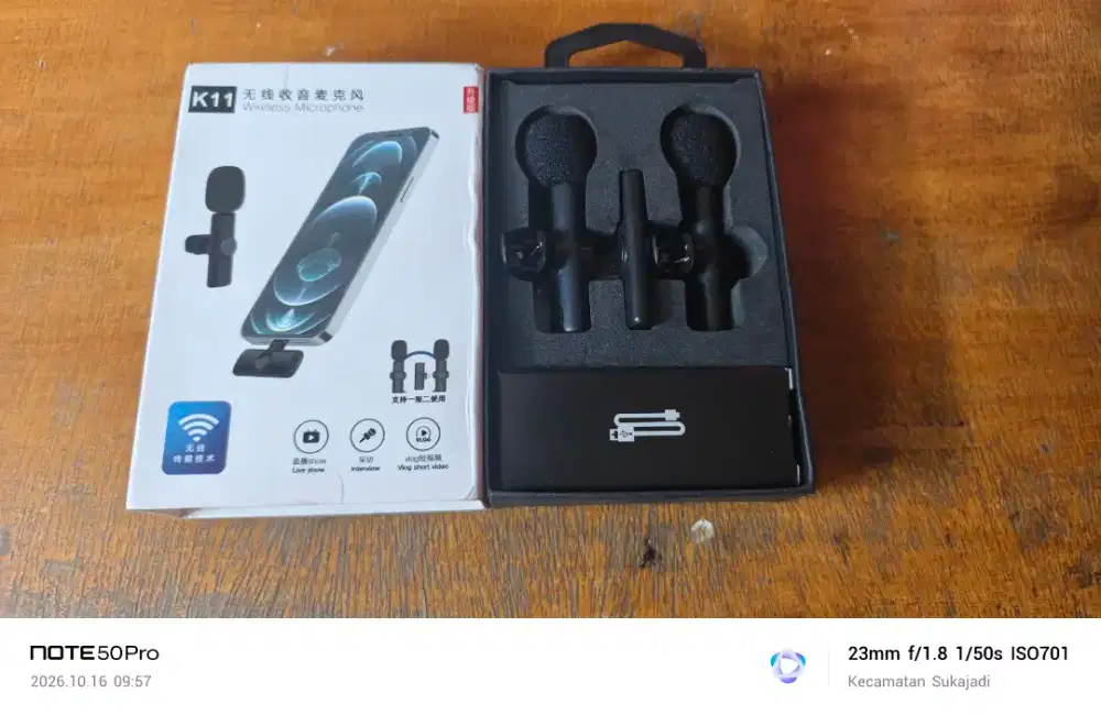 Microphone clip on wireless k11 ada minus