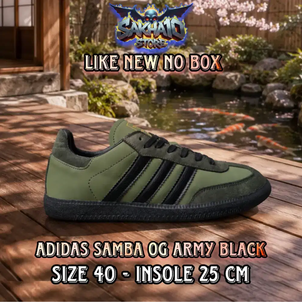 SEPATU SNEAKERS PRIA/WANITA AD1DAS SAMBA ARMY