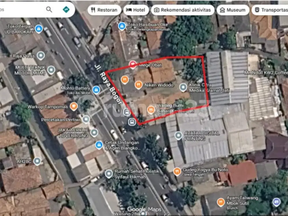 Dijual Cepat Tanah di Kramatjati Jakarta Timur 781M2 (Nego Sampe Jadi)