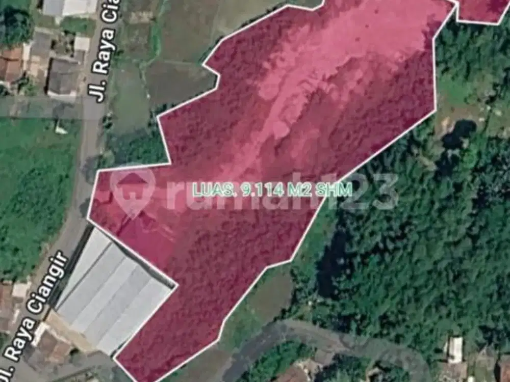Dijual Lahan Kosong Zona Industri Ciangir Legok 9.114M2 Murah