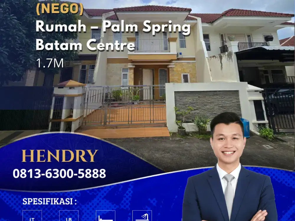 Dijual Cepat Murah Palm Spring Batam Centre‼
