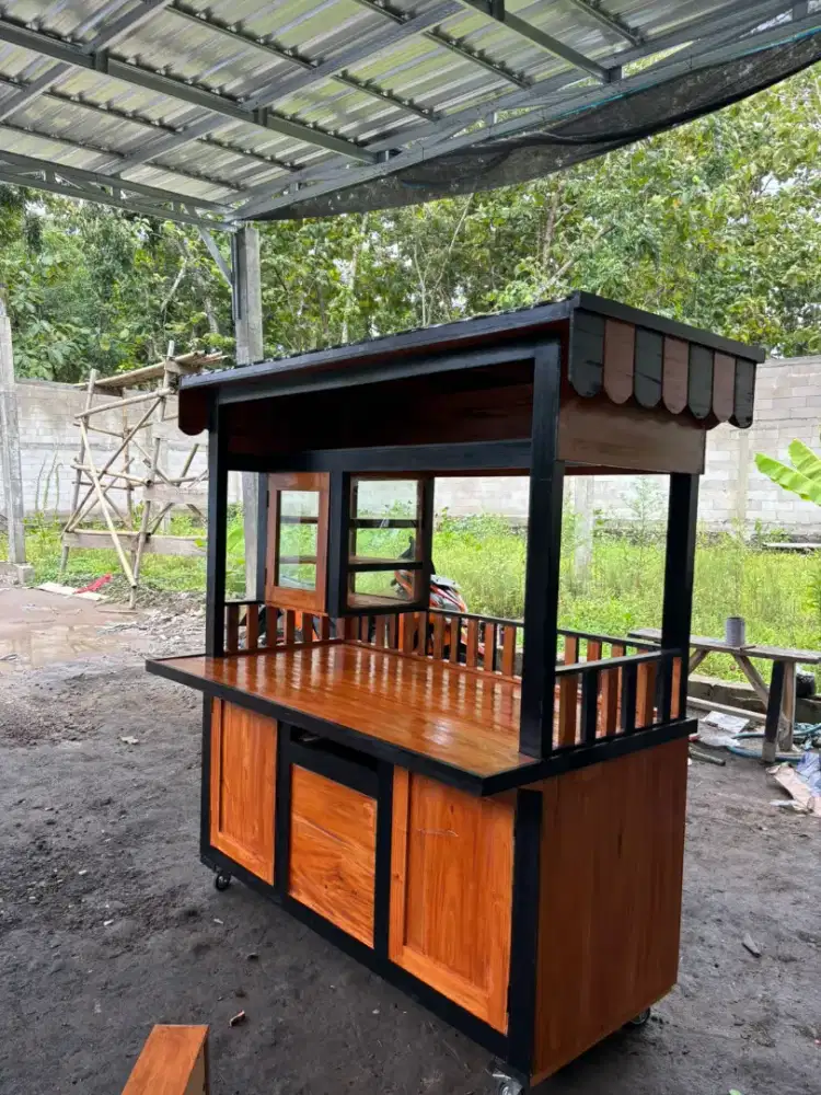 Jual gerobak custom kayu serbaguna (cod)