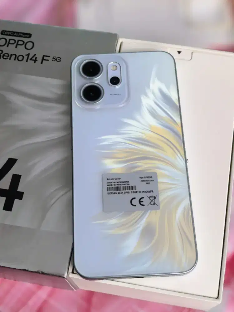 Oppo Reno 14f 5G 12+12/512gb tipe tertinggi komplit garansi on