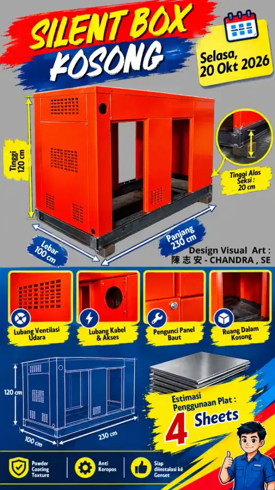 PEMBUATAN  SILENT BOX GENSET