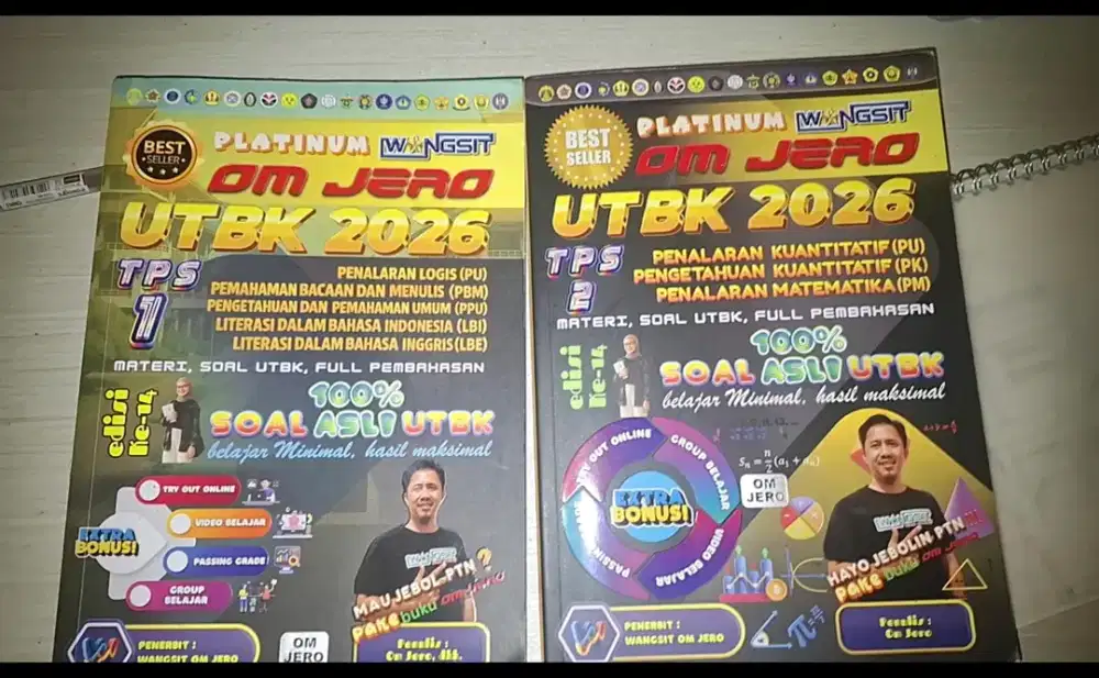 BUKU UTBK MEREK WANGSIT BELUM TERPAKAI