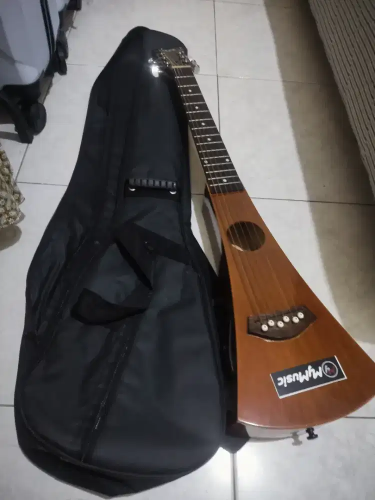 Jual gitar backpacker merk kowe bk 100. Akustik elektrik