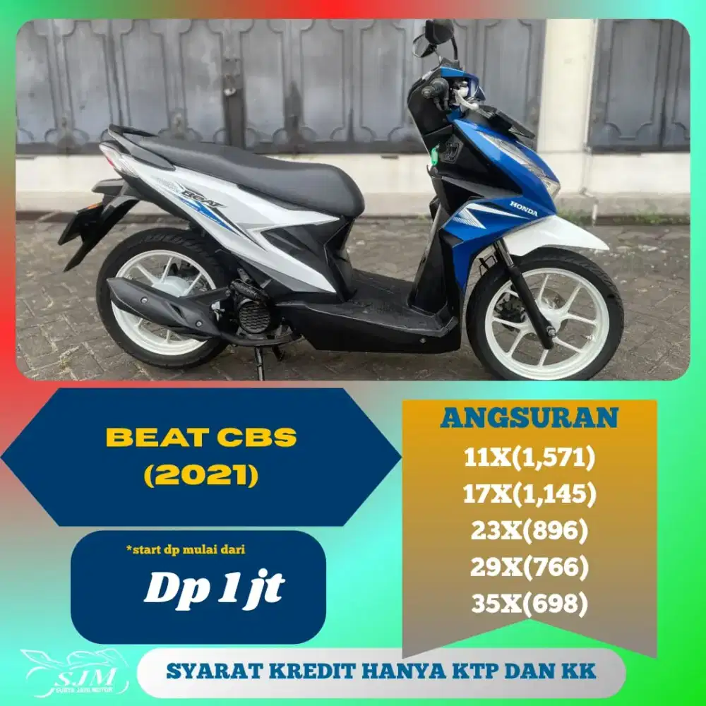 HONDA BEAT CBS 2021 CASH & KREDIT