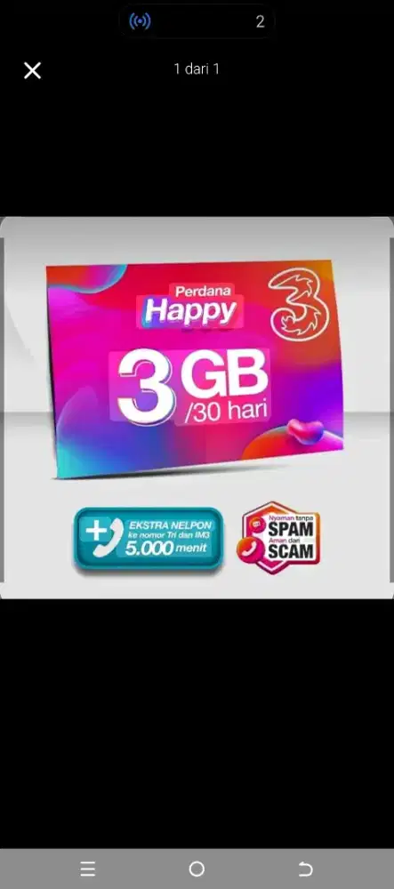 kuota reguler 3gb 30hari