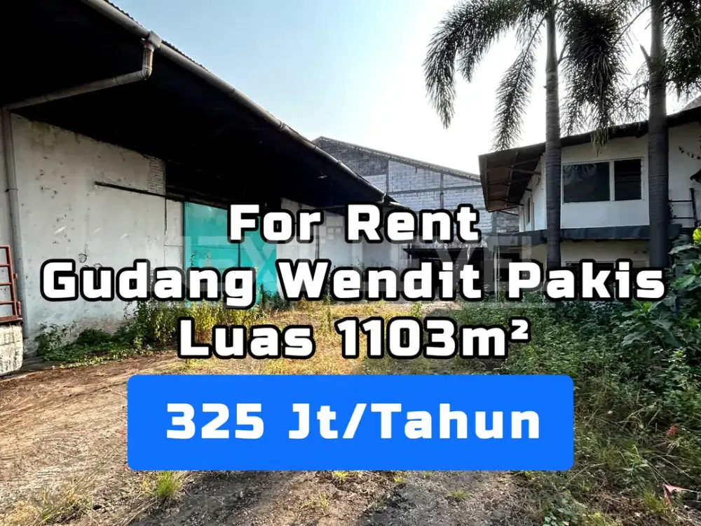 Tanah Gudang Luas 1100m² Industri Wendit Pakis Malang