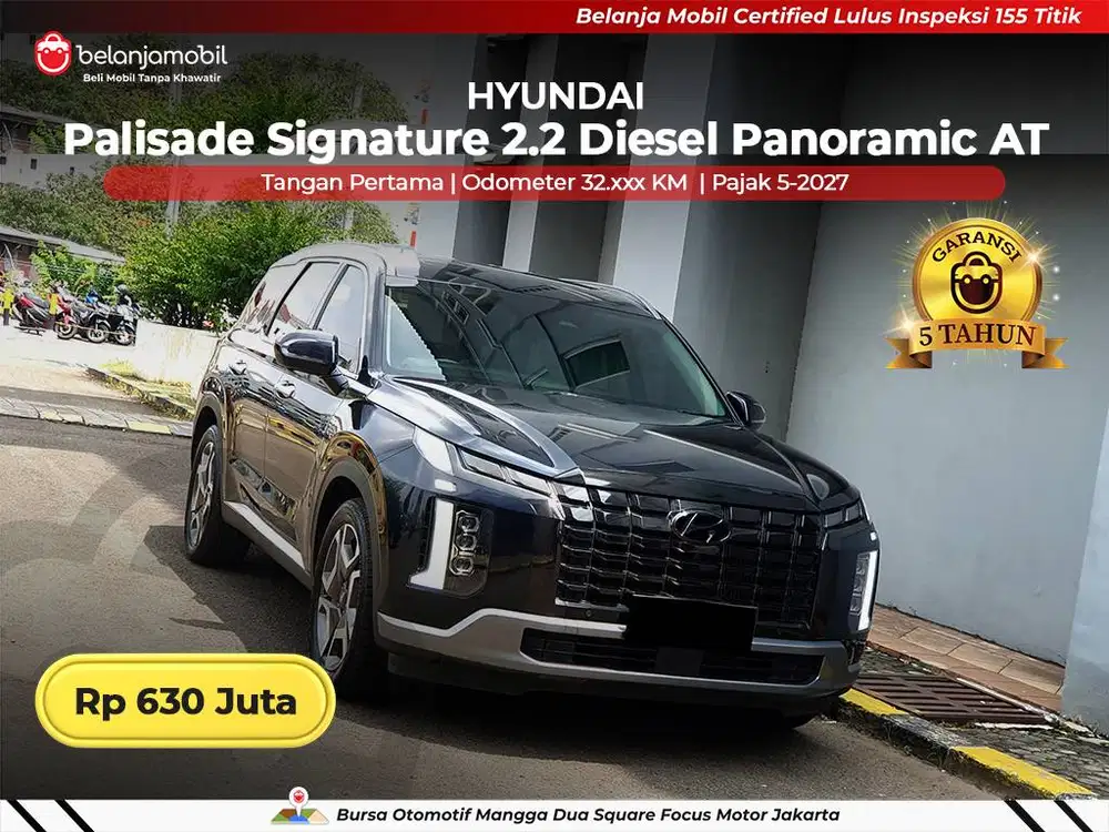 [ GARANSI 5THN ] Hyundai Palisade Signature 2.2 AT 2022/2023/2024