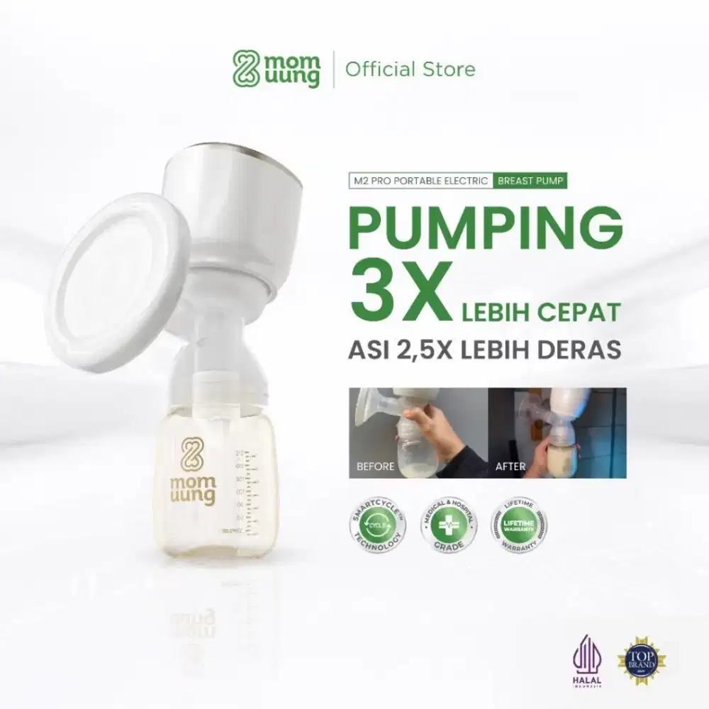Mom Uung M2 Pro Portable - Pompa ASI Elektrik SmartCycle