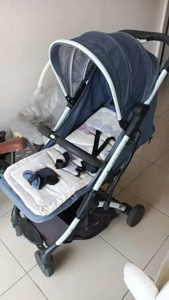 Preloved Stroller pronto biru