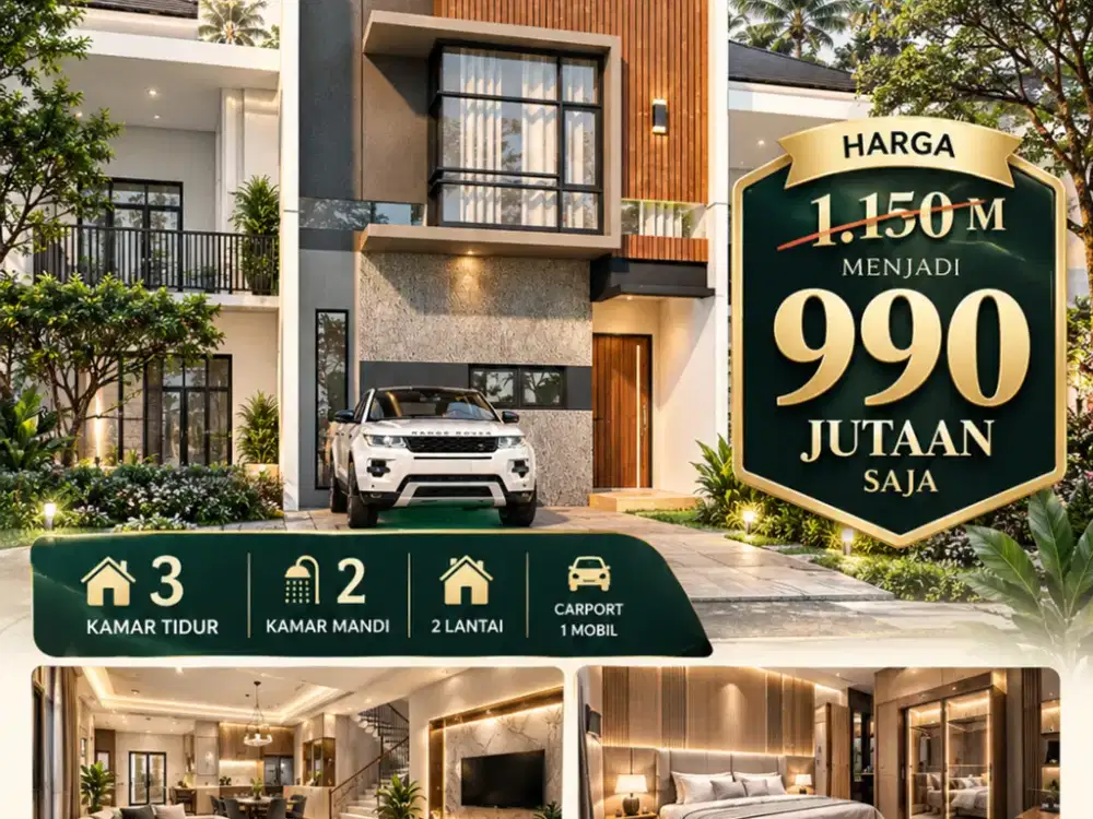 Rumah 2 Lantai Bandung Udara Sejuk