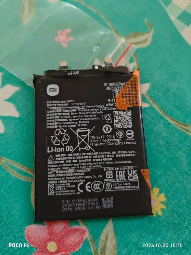 BATERAI POCO F6 BEKAS