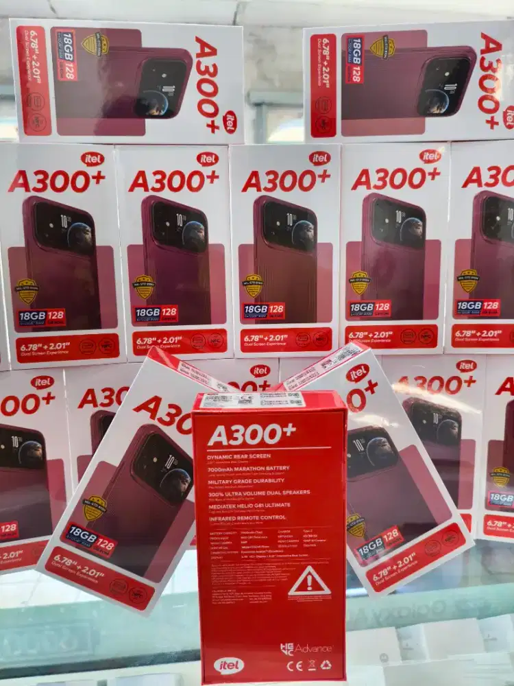 BARU ITEL A300+ 6+6/128GB DUAL Screen NFC IP65 7000mah Resmi TERBATAS