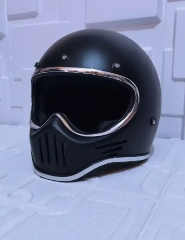 Helm Cakil lis crome