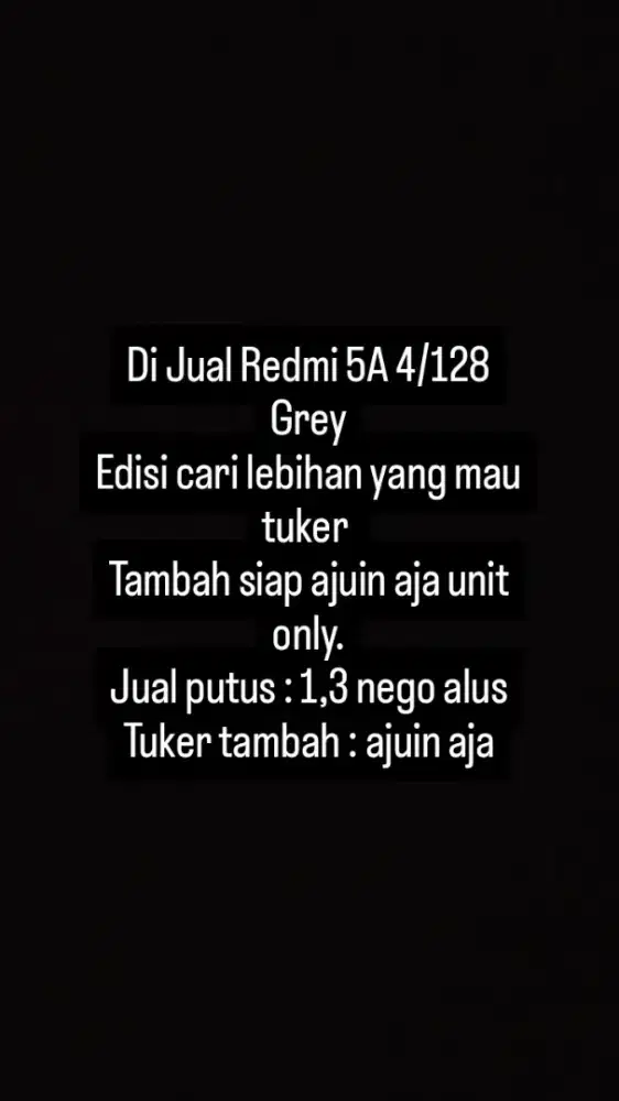Xiaomi Redmi A5 4/128 unit only