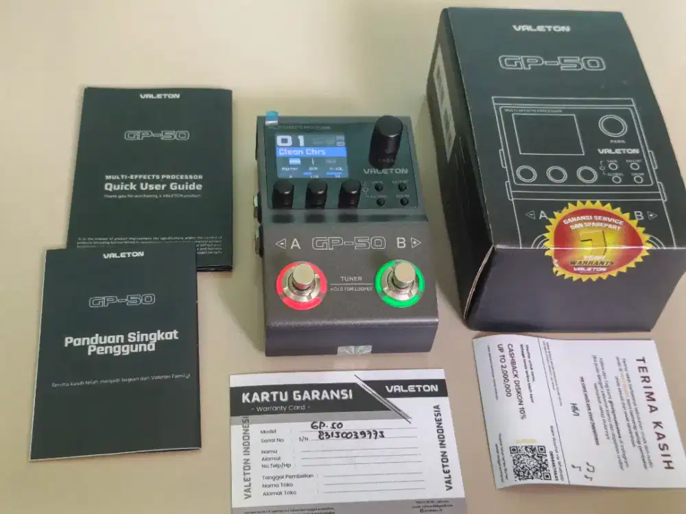 Valeton gp 50 baterai awet