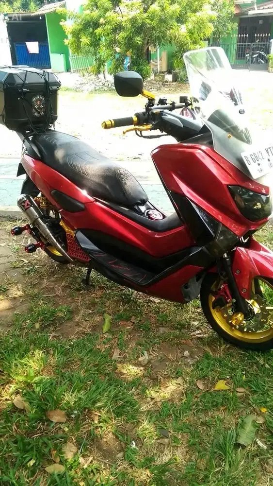 Dijual Yamaha NMAX 155 Tahun 2019 Merah Modifikasi