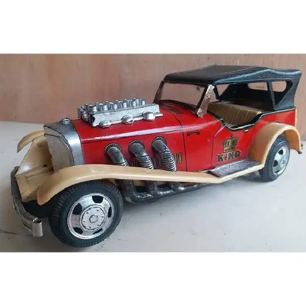 Original Vintage KING MERCY Classic car Old Tin toys era 60