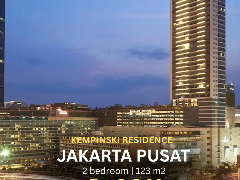 Dijual Apartment Pusat Kota 2BR Unit 56 F2 Rp. 3,3 M - Full Furnished