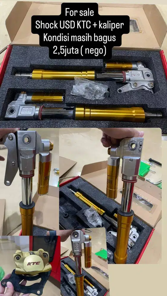 DI JUAL SHOCK USD KTC + KALIPER KONDISI BAGUS