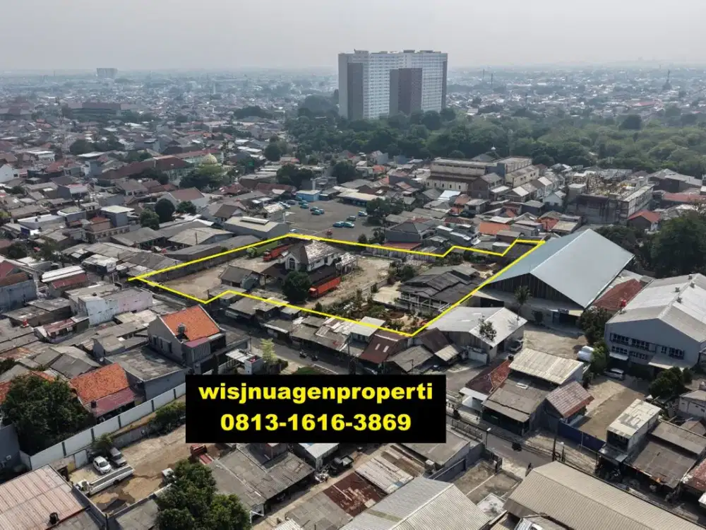Tanah Pinggir Jalan Raya Bintara Bisa untuk Usaha Kantor dll