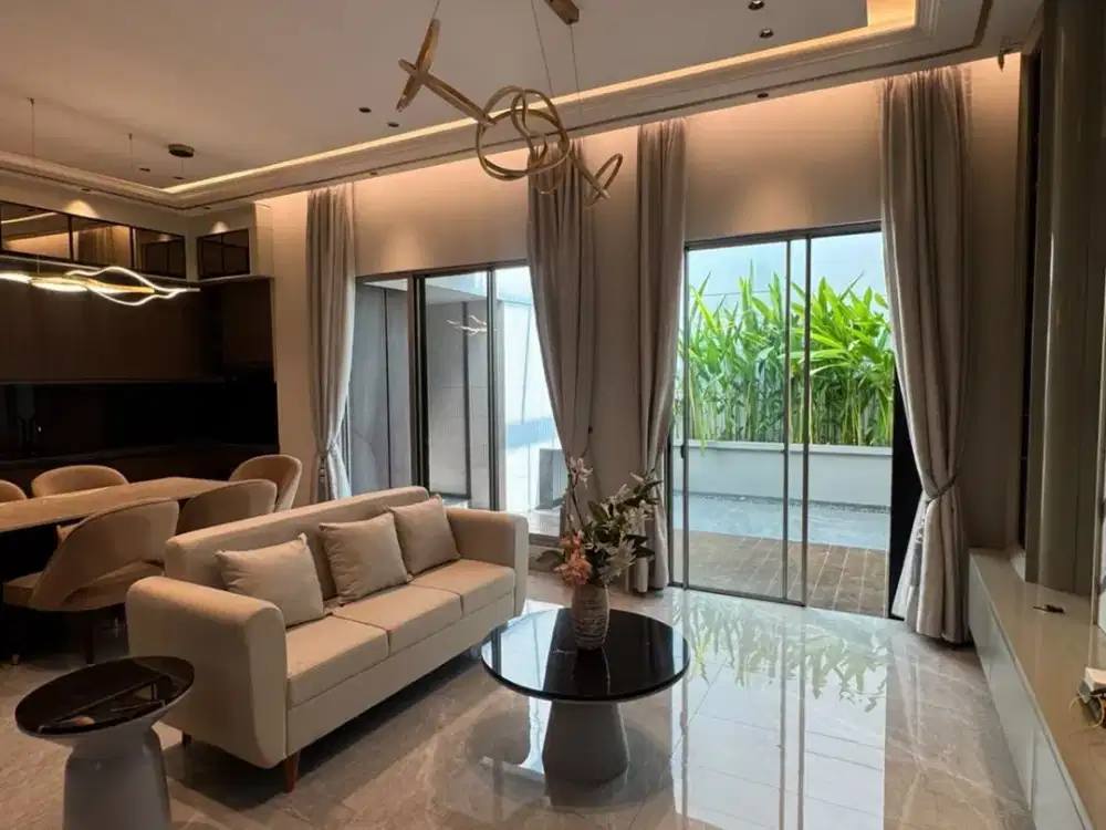 DIJUAL RUMAH GOLF ISLAND CLUSTER SONATA UK 8X20 (2 LANTAI) FULL RENOVASI FULL FURNISH INTERIOR MEWAH