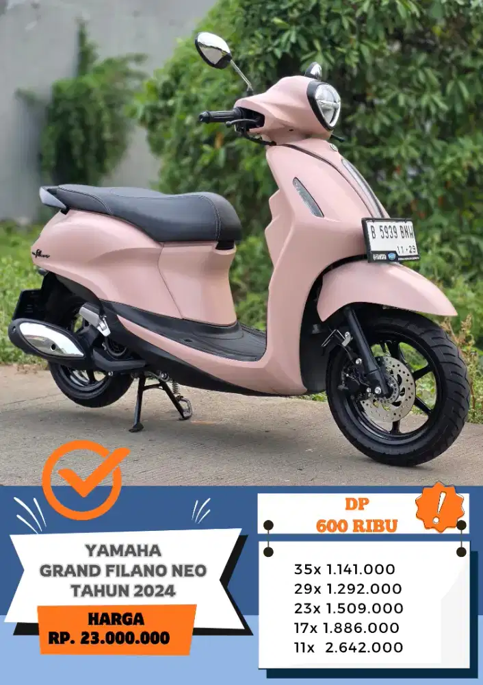 Dp 600 ribu!! YAMAHA GRAND FILANO NEO TAHUN 2024