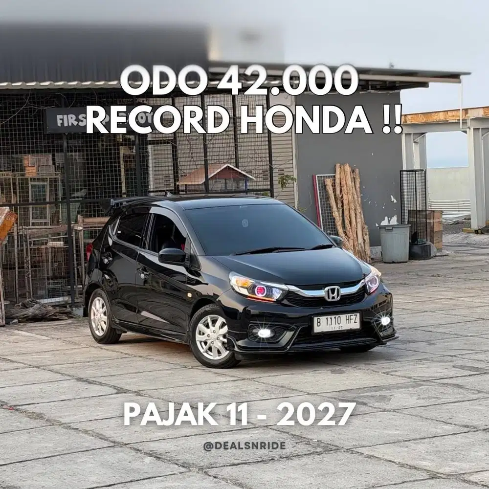 ODO 42.000 ANTIKK !! PAJAK 11/2027 HONDA BRIO E CVT 2022 TINGGAL PAKAI
