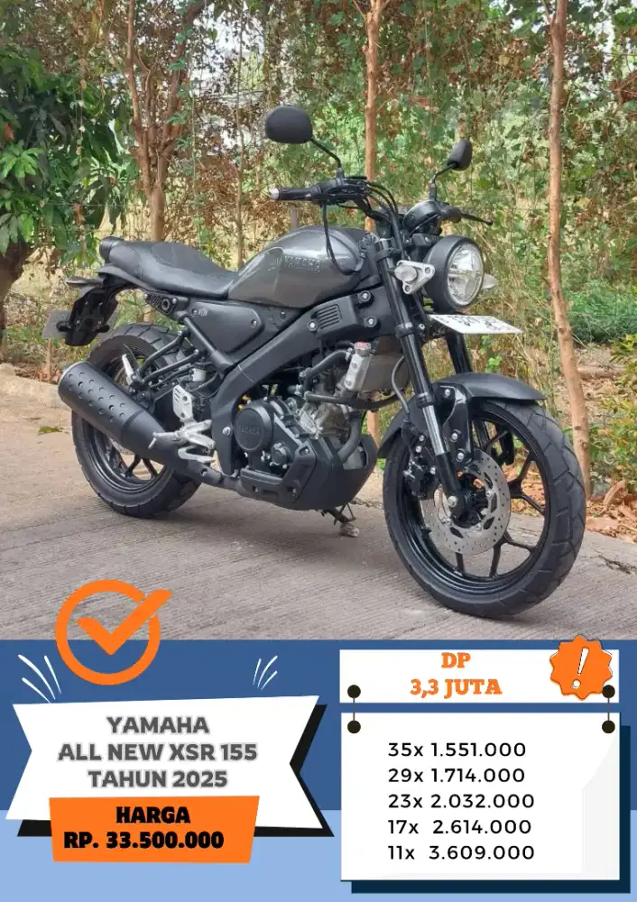 KM 3 RIBU!! YAMAHA XSR 155 TAHUN 2025