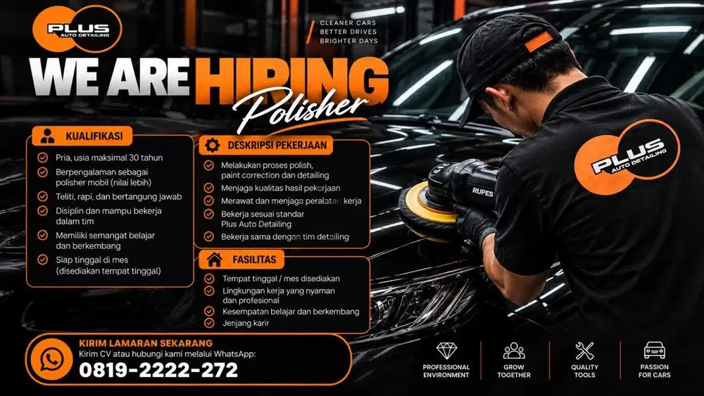 Dibutuhkan Polisher Mobil