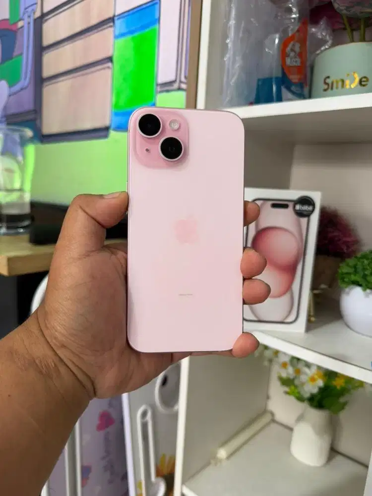 Iphone 15 pink 128gb bh 100% mulus 1000% seperti baru