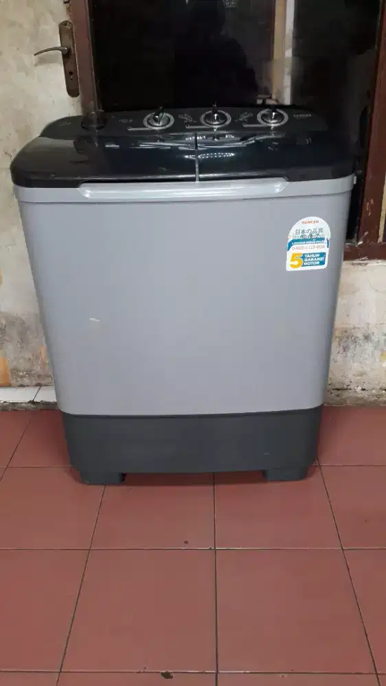 Mesin cuci 2 tabung sanken jasmine japan 8kg