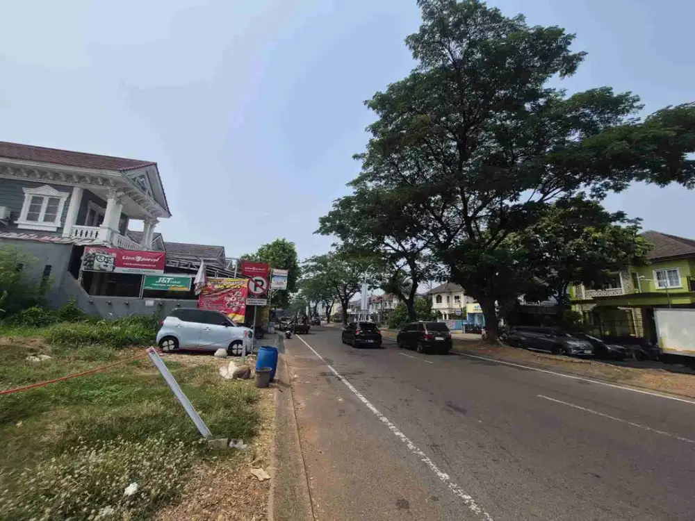 Disewakan lahan komersil hook jalan raya kota wisata cibubur