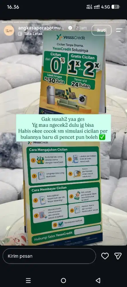 PROMO CICILAN PERABOTAN RUMAH TANGGA